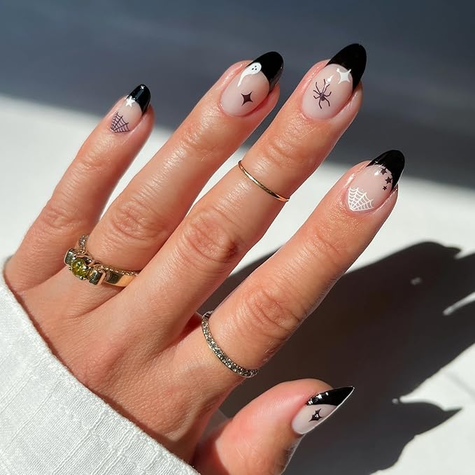 Deco Beauty Spooky- Super Thin & Easy-to-Apply Nail Art with The Cutest Designs - Durable & Long-Lasting Nail Art Stickers and Decals for Women, for DIY at-Home Manicures & Salon-Quality Nails