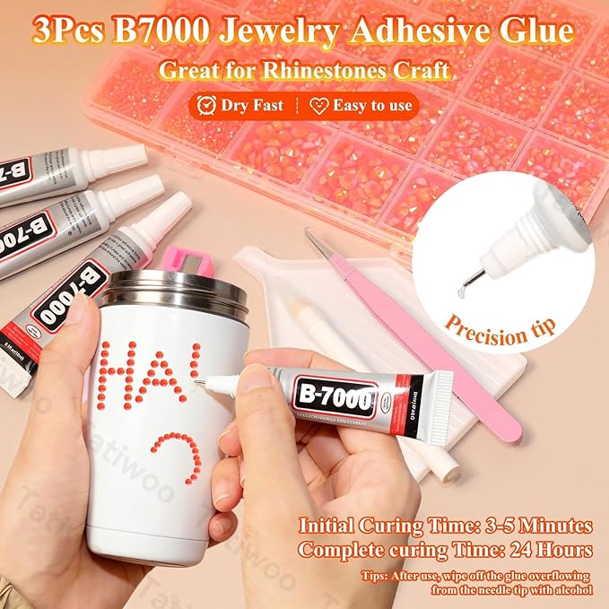 20000Pcs Orange Flatback Jelly Resin Rhinestones for Bedazzling, Mix Sizes Crystal Rhinestones Gems, Orange Gems Bedazzling for Crafting, Flatback Rhinestone for DIY Face Makeup Crafts Tumblers