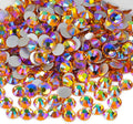 Genie Crystal 1440 PCS Topaz AB Rhinestones SS20, 5mm Yellow Aurora Borealis Flatback Glass Rhinestone for DIY Crafts, Shoes, Dance Costumes, Tumbler, Cup, Makeup, Bling Decoration