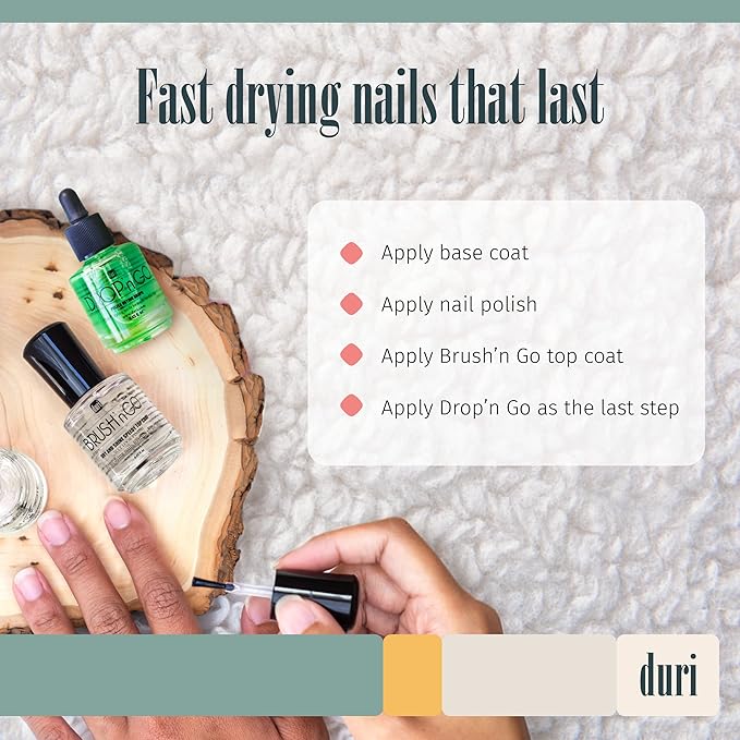 duri Brush'n Go Top Coat and Drop'n Go Drying Drops