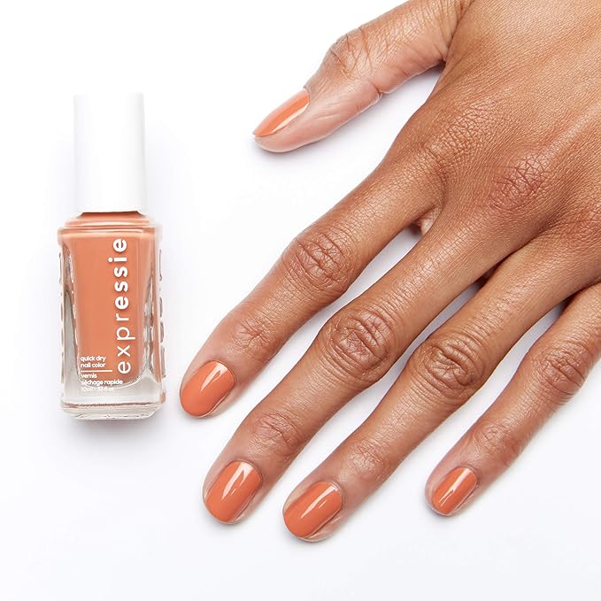 essie Expressie Nail Polish, Quick-Dry Peachy Beige Nail Polish, Vegan, Desk Mani, 0.33 fl oz