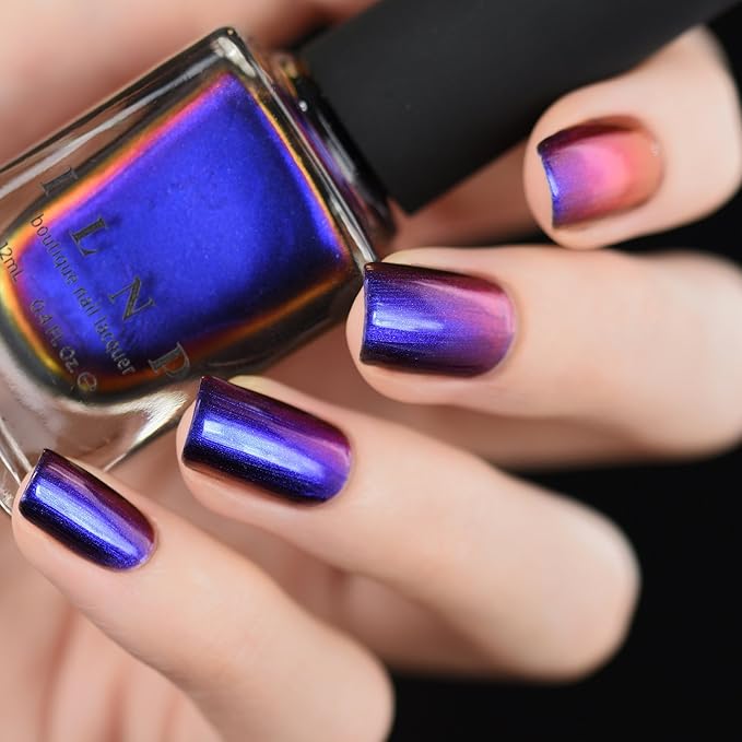 ILNP Cygnus Loop - Blue, Purple, Orange, Yellow, Red, Green Ultra Chrome Color Shifting Nail Polish