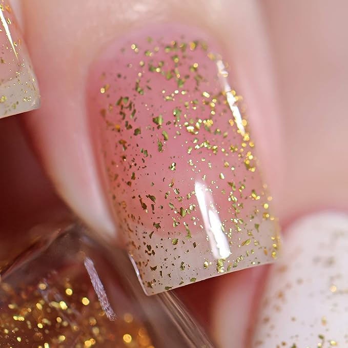 ILNP Karma - Gold Flake Top Coat Nail Polish