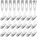 30-Pack Fingernail Clippers Pack, Stainless Steel Small Nail Clippers in Bulk, Portable Travel Mini Finger Nail Clippers for Women Men Homeless Care Package Supplies Bulk Set