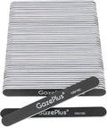 Nail Files, 50 PCS Fingernail Files 7" Long 100/180 Grit Emery Boards for Nails Professional Nail File Bulk Washable Suitable for Both Acrylic and Natural Nails Black
