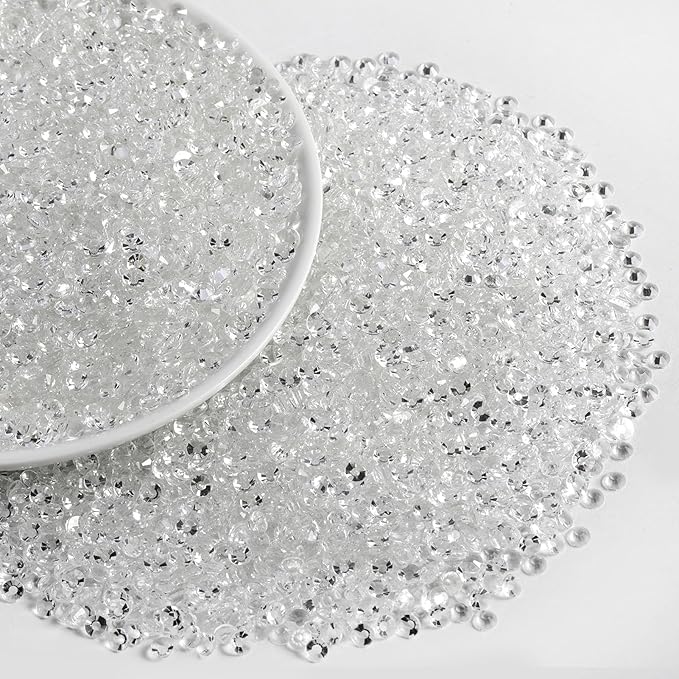 Beadsland Flatback Rhinestones Bulk,14400PCS Crystal Rhinestones for Nails Crafts Clothes DIY Decoration, Transparent, SS20, 4.6-4.8mm