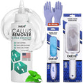 Callus Maintenance Pack, Bundle Includes Mint Scented Callus Remover, Metal Foot Rasp, Foot File, and 4 Pairs of Gloves, Salon Grade Foot Care, Home Manicure and Pedicure Kit