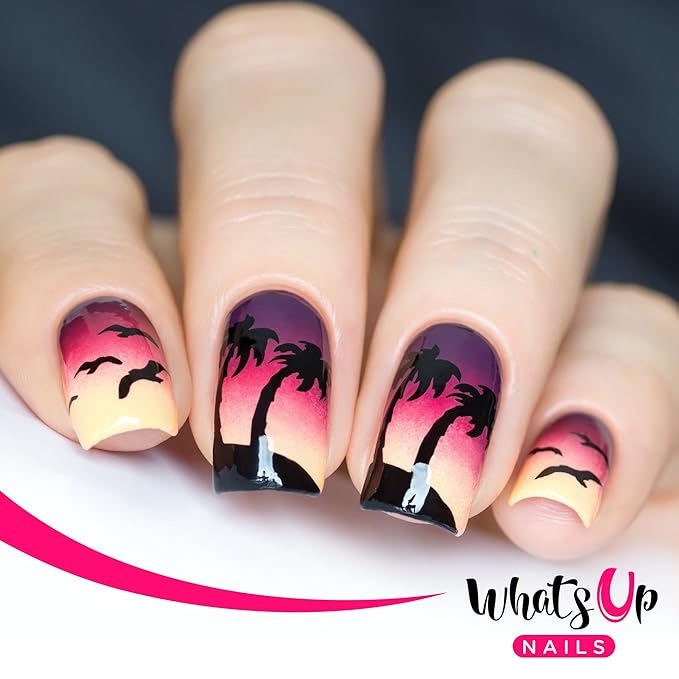 Whats Up Nails - A019 Beach Mode Stamping Plate for Nail Art Design