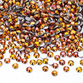 Gold Flatback Rhinestones, Glass Rhinestones for Nail Art and Craft, Glue Fix, Loose Crystal Gemstones(Gold, SS4, 2880pcs, 1.5-1.7mm)