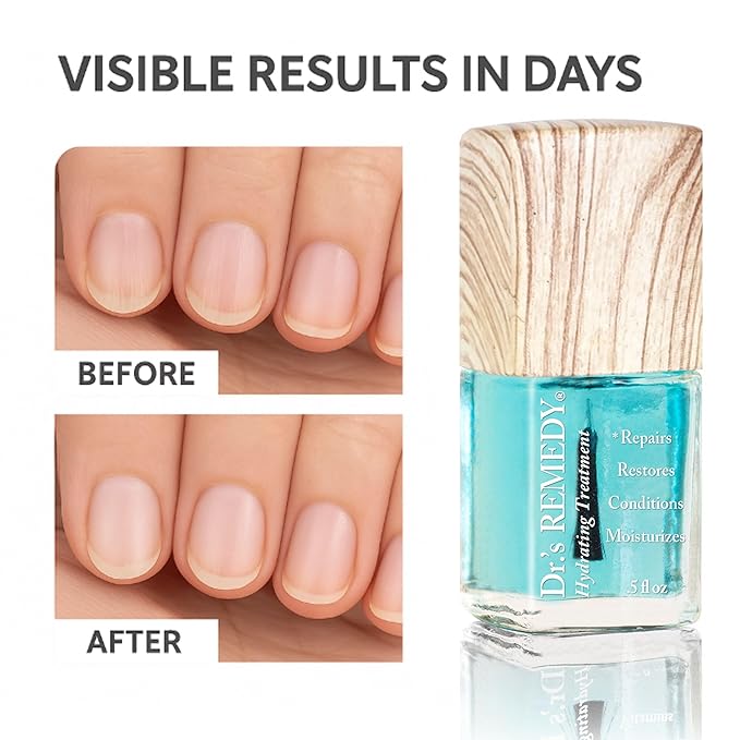 Dr’s Remedy 3 Pack Nail Polish Treatment Kit, RESTORATIVE Remedy Trio, Non Toxic and Organic All Natural Enriched Nail Strengthener - CARESS Cuticle Oil/Hydration Nail Treatment/TOTAL Two-in-One