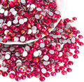 Blinginbox Glass Flatback Rhinestones Crystal Round Gems,Magenta Light,SS6/1440pcs,1.9-2mm
