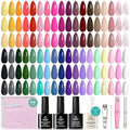 Beetles Spring Gel Nail Polish Set - 36 Colors Nature's Tales Nail Colors Kit with Glossy & Glitter Top Coat, Soak Off UV LED Nail Gel Kit, Long Lasting Nail Art for DIY Home Salon Manicure