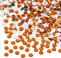 John Bead 2000 Pieces 4mm (SS16), Orange, Acrylic Round Flat Back Rhinestones for Jewelry Making, DIY Crafts, Nail Art, Face Makeup, Clothes