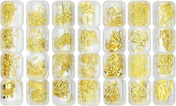 PrettyClaw Nail Art Set 28 Styles Nail Charms (1000+ Pieces) (Set #3)