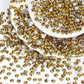 10000PCS Gold Rhinestones Bulk, Flat Back Crystal Glass Stone Round Gems,SS20, 4.6-4.8mm