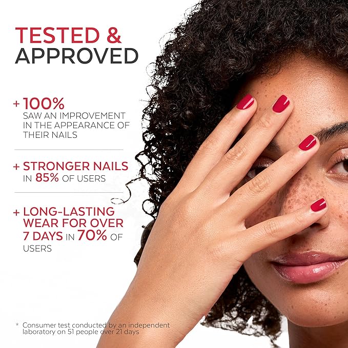 PODERM Nail Polish – Enriched with Tea Tree & Biotin – Improves Nail Appearance – Vegan Formula – For Hands & Feet – Swiss Made (Cherry Red)
