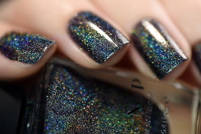 ILNP Missed Calls - Black Holographic Nail Polish