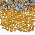 Bymitel Hotfix Crystal Rhinestones Round Gems Iron on DIY Jewelry Making Flat Back for Crafts,Topaz, 2.4mm(SS8/2880pcs)