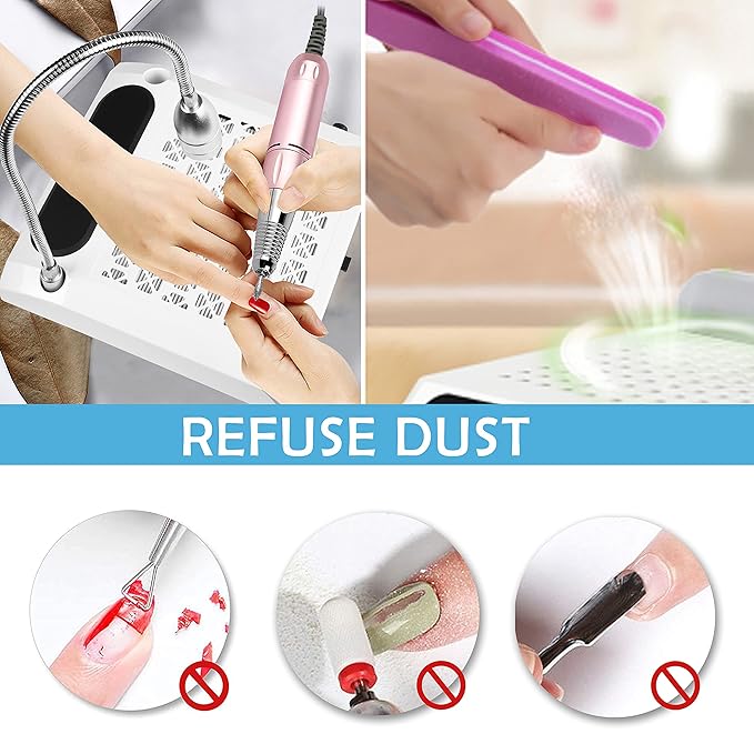 Nail Dust Collector Filter, CoFashion Nail Dust Suction Collector Filter for Nail Dust Collector 2 Pcs Nail Art Suction Filter Reusable Nail Dust Suction Collector Filter for manicure store