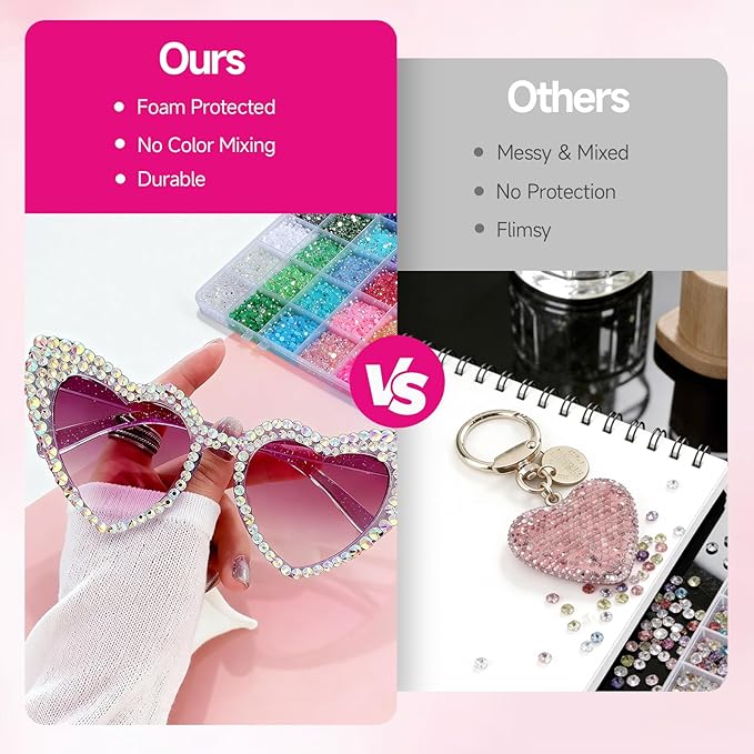4mm Resin Rhinestones 40000Pcs, Bedazzling Kit with B7000 Glue, Tweezers & Pickup Pen, 40 Vibrant Colors for Nail Art, DIY Crafts, Clothes, Shoes, Graduation Cap, Jewelry, Art Painting & Decorations
