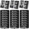 Therwen 24 Sets Mother's Day Gift Manicure Set Stainless Steel Nail Clippers 8 in 1 Grooming Nail Kit Employee Appreciation Gift Professional Pedicure Tool for Women Coworker Personal Care(Black)