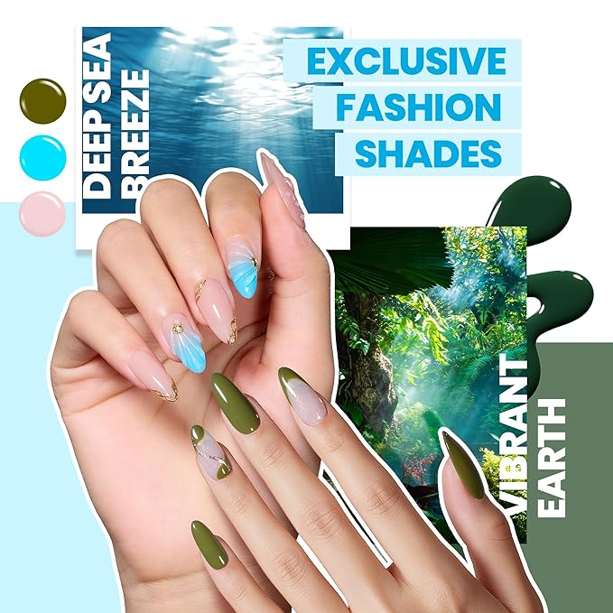 Beetles Gel Nail Polish Set - Chroma Dreams 100 Colors Polish Kit, Pink Blue Orange Purple Gel Nail Colors, with 5Pcs Base Top Coat Soak off UV Gel