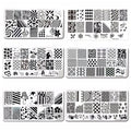 Mezerdoo 11Pcs New Stamp Polish Steel Sailors &Sea Sailing Theme Nail Art Template