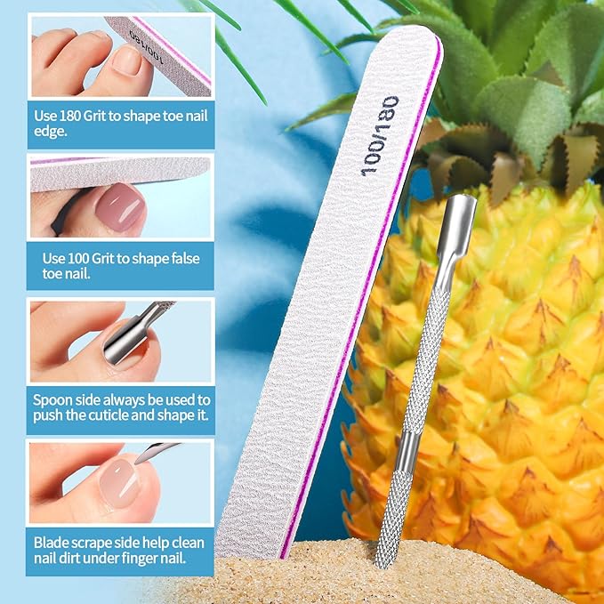 Teenitor Press on Toenails for Women with Glue, 120cps Coffee Toe Nail Press ons Fake Toe Nails Tips, Toe Press on Nails Short Square Toenail Press Ons, Acrylic Toe Nail Kit