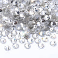 Crystal Clear Flatback Rhinestones, Glass Rhinestones for Nail Art and Craft, Glue Fix, Loose Crystal Gemstones(Crystal, SS30, 576pcs, 6.4-6.6mm)