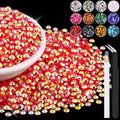 6000PCS 4mm Resin Jelly Rhinestones in Bulk (Red AB), Bedazzling Flatback Crystals Rhinestones for Crafting DIY Nail Decoration, Gems Diomand Charms for Tumbler Shoes Clothing Fabric