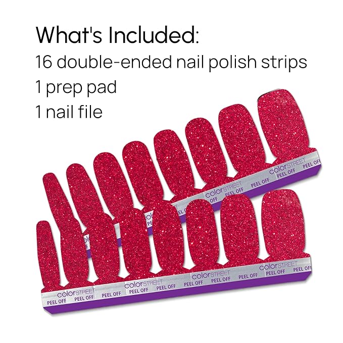 Color Street Cherry on Top Nail Strips