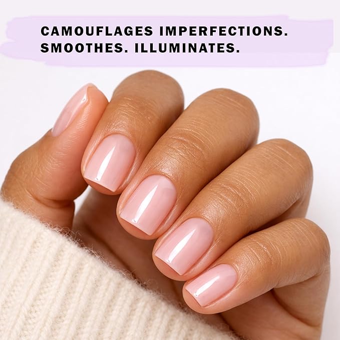Perfect Formula Perfection Gel Coat - Illuminating Nail Concealer, Brightening Milky Pink Nail Strengthener & Glossy Keratin Treatment, Fills Ridges & Neutralizes Yellow Tones, Growth & Repair .6 oz