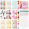 Teenitor 216pcs Press on Nails for Kids Girls Fake Nails, 9 Styles of Mini Nails for Girls Fake Nails for Kids, Christmas Press on Nails for Girls 10-12, Stick on Nails for Kids Little Girl