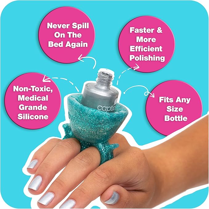 Tweexy Nail Polish Ultimate Bundle ( Hinge Polish Holder + Nail Polish Holder Ring)
