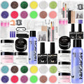 Morovan Monomer Acrylic Nail Liquid with Powder Kit Glitter Acrylic Powders Set for Nail Art Decoration Extension DIY at Home