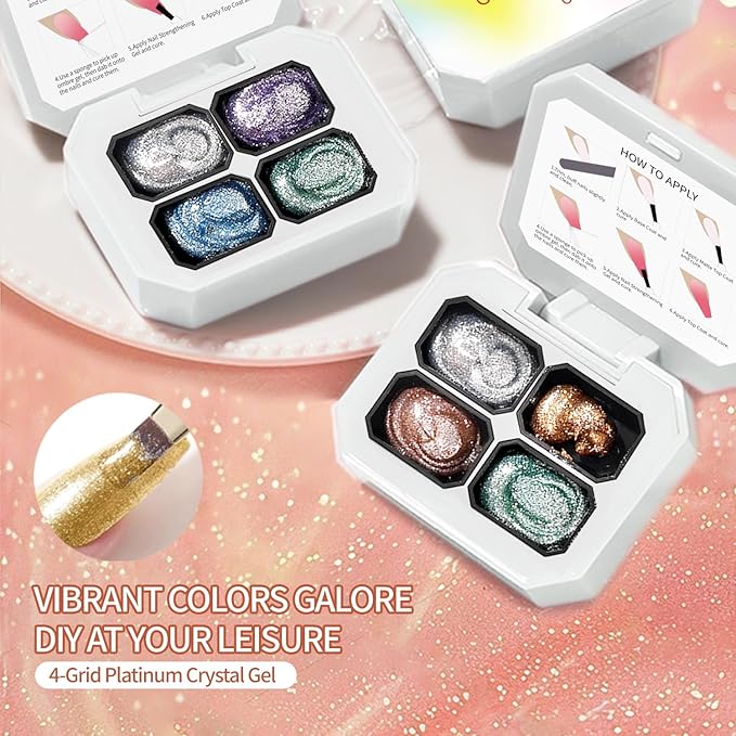 AIJIMEI Ombre Gel, Gradient Painting Gel, Ombre Gel Nail Polish, Including 100 Nail Sponges And Grabbing Pen Suitable For Salons And Family DIY (B1)