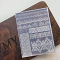 Lace Nail Art Silicone Mold, 3D Floral Lace Edge Pattern Plate for UV Gel Resin, DIY Manicure Decoration Tools