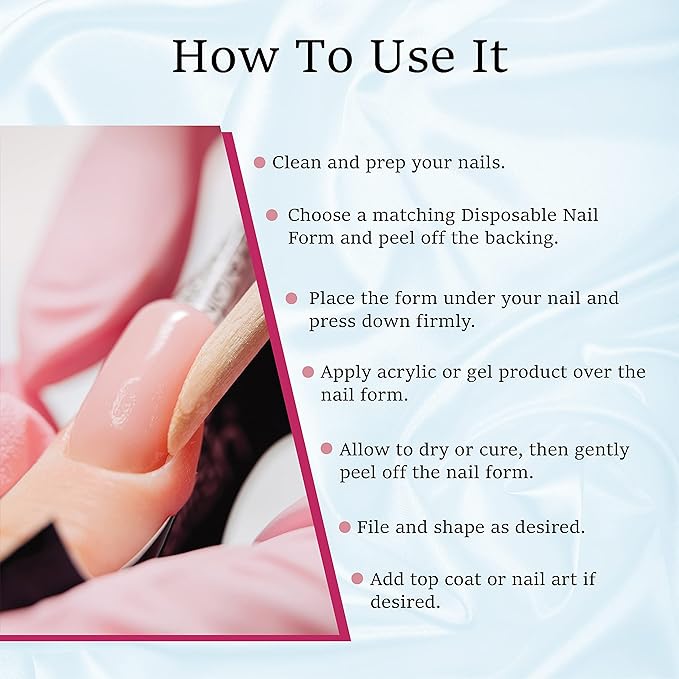 Mia Secret Multistilo 500 PCS - Nail Extension Tips, Forms for Acrylic & Gel Nails - Guide Stickers