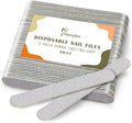 Maryton 50Pcs Disposable Nail File, 5 Inch Thin Emery Boards 180/180 Grit Nail Files for Natural Nails, Professional Pedicure Manicure Tools Set