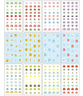 Little Kids Nail Stickers Full Nail Wraps Self Adhesive Nail Polish Decals for Kids Girls Nail Art Decoration Fun Including Rainbow Flower Cow Fruit Food Star Cloud Bee for Age 3 4 5 6 7 8(Pack of 12)