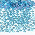 Bymitel Hotfix Crystal Rhinestones Round Gems Iron on DIY Jewelry Making Flat Back for Crafts,Aquamarine, 3mm(SS12/2880pcs)