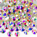Genie Crystal ss30 Crystal AB Glass Rhinestones,576 Pcs 6.4mm Flatback Rhinestone Gems Diamond Stones for DIY Crafts, Tumblers,Mug, Nail Art, Makeup, Dress, Shoes
