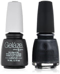 China Glaze Gelaze Tips and Toes Nail Polish, Black Diamond, 2 Count