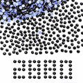 NCB 2880pcs Hotfix Crystal Rhinestones for Clothes Crafts, Hot Fix Bulk Flatback Crystals, Iron on Hotfix for DIY Decoration 20 Gross (Black, ss30/2880pcs)