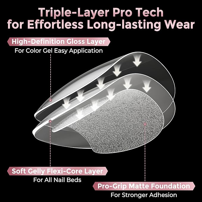Almond Nail Tips: 240pcs Pointed Almond Soft Gel Nail Tips, Pre-shape Short Nails, Half Matte Full Cover Clear Acrylic Fake Press On Nails for Nail Extension Home Nail Art 12 Sizes Gelly Tips