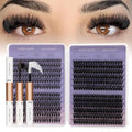 Ocean Pearl Lash Clusters 600pcs 10-18mm Lash Clusters kit 30/40/60/80D Cluster Eyelash Extensions Kit,Eyelash Clusters,Eyelashes,DIY Lashes Clusters Extensions kit with lash adhesive+sealer+tweezers