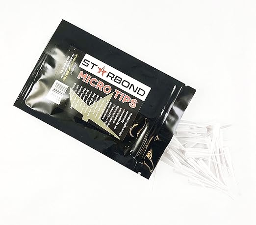 Starbond CA Glue Tips - Extension Applicator Microtips for Precision - Tapered Design for More Snug Fit (50 Pieces)