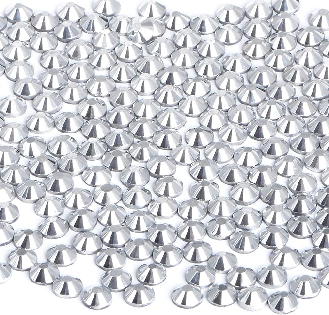 144 Pieces SS30 Labrdor Hotfix Rhinestones Flatback Round Crystal Glass Rhinestones Gems for Crafts Nail Face Art Clothes Shoes Bags DIY