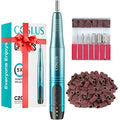 COSLUS C20 Cordless Nail Drill Electric File: Professional for Acrylic Gel Dip Powder Nails Portable Nail Drill Machine Kit for Manicure Pedicure Nail Set with Everything Rechargeable Lightweight Blue
