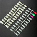 480PCS Nail Color Display Tips,Almond Shaped Premium Acrylic False Nail Tips for Gel & Regular Polish, Durable, Easy to Color – Perfect for Nail Practice & Professional Use(Nature)